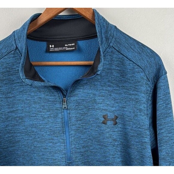 Under armour Other - Under Armour 1/4 Zip Pullover Turquoise Blue Men’s XL Cuffs & Open Hem